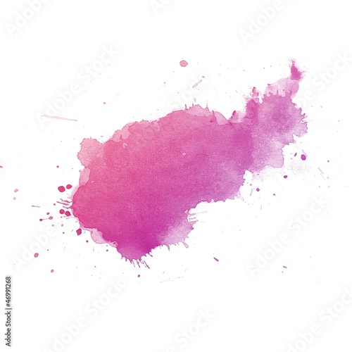  Colorful Abstract watercolor art hand paint on white background
