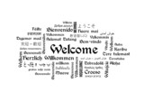 Welcome - Wordcloud W  rter - Begr    ung