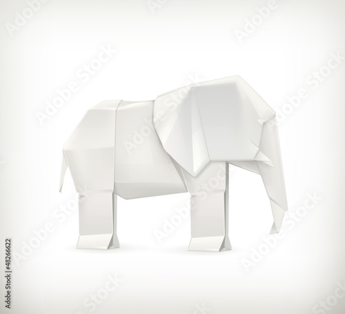 Fototapeta Origami elephant