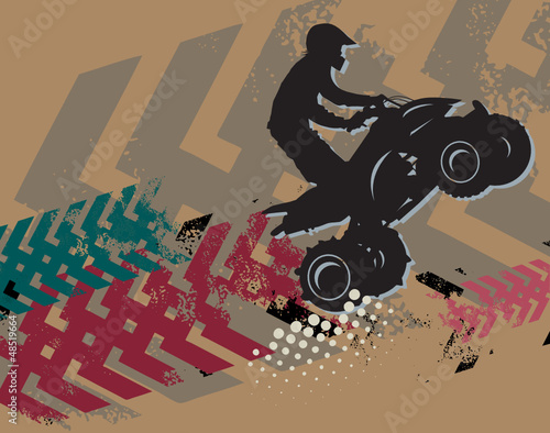  Off-road absctract background, vector illustration