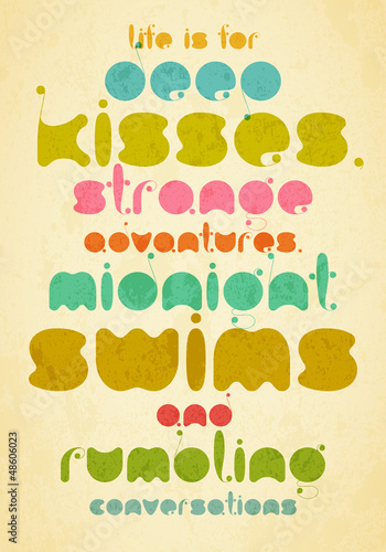 Fototapeta Typography vector motivational illustration.