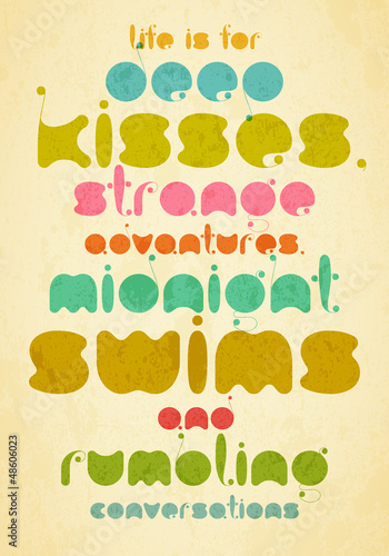  Typography vector motivational illustration.