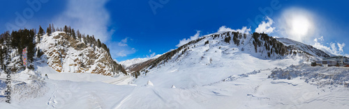 Fototapeta Mountain ski resort Obergurgl Austria