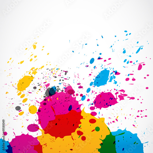 Fototapeta colorful grunge splash paint