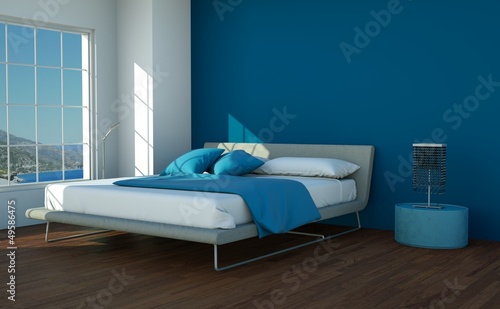 Modernes Schlafzimmer Blau sdatec.com
