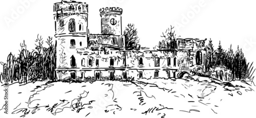 Fototapeta castle ruins
