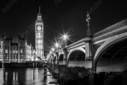 Fototapeta Big Ben Clock Tower and Parliament house