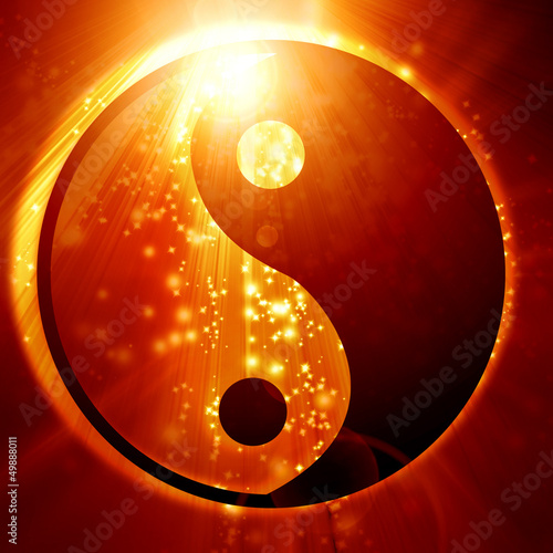Lacobel Yin Yang sign