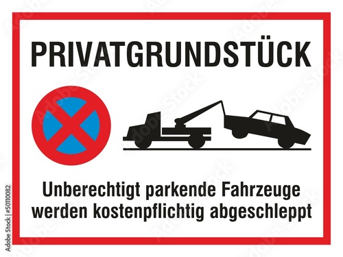"Privatgrundstück - Parken Verboten" Stockfotos und ...