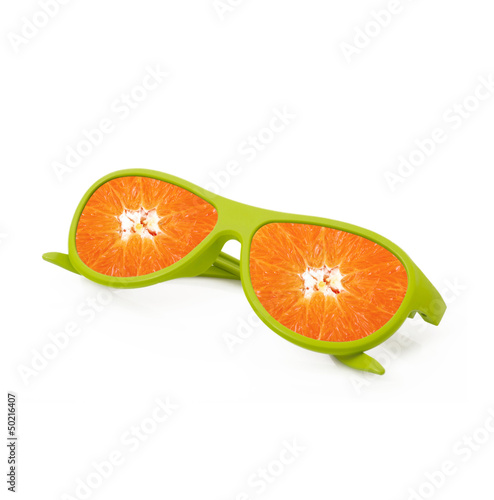 Fototapeta occhiali arancia