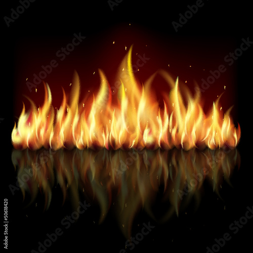 Fototapeta Background with flame.