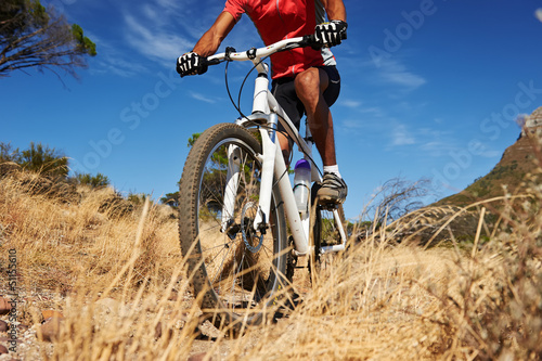 Fototapeta trail bike riding