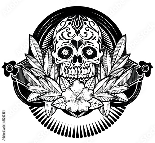 Lacobel Floral Skull