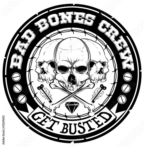 Fototapeta Bad bones crew