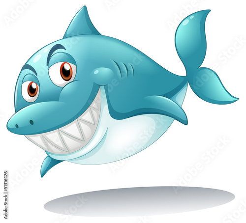 Fototapeta A shark smiling