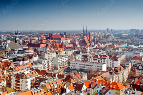 Fototapeta panorama view of Wroclaw