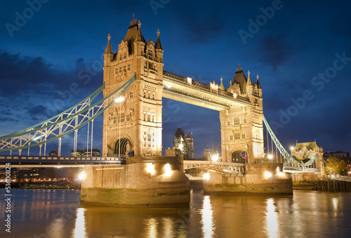 Lacobel Tower Bridge of London built in 1894, UK