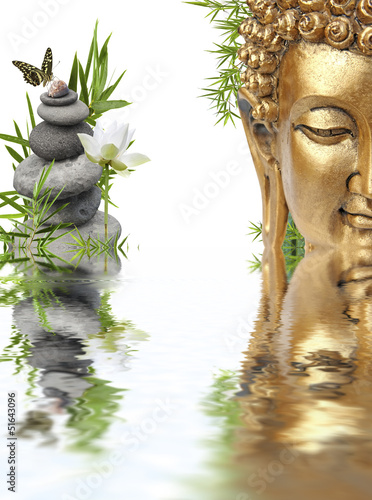 Fototapeta reflets de Bouddha