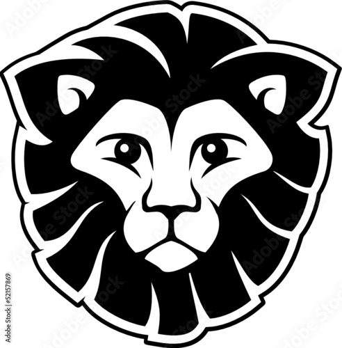 Fototapeta lion head logo