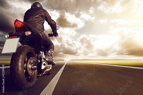 Fototapeta Motorbike on Highway
