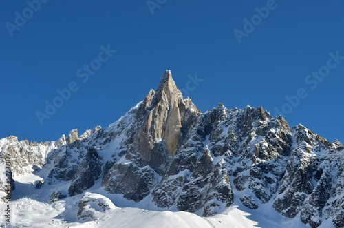 The Aiguilles du Midi mountain range in Chamonix © theartofphoto