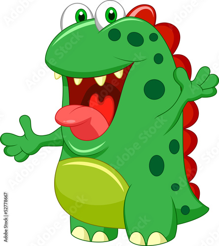 Lacobel Cute green monster cartoon