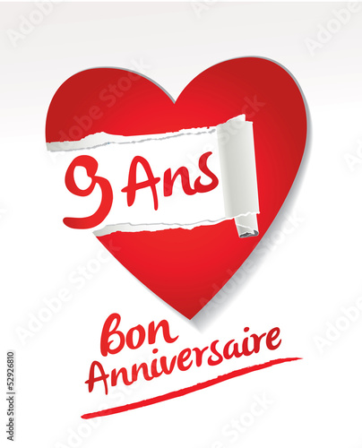 Joyeux Anniversaire 9 Ans