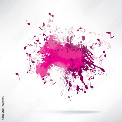 Abstract background notes and splatter