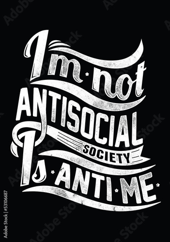  Not antisocial