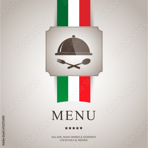 Fototapeta Italian menu