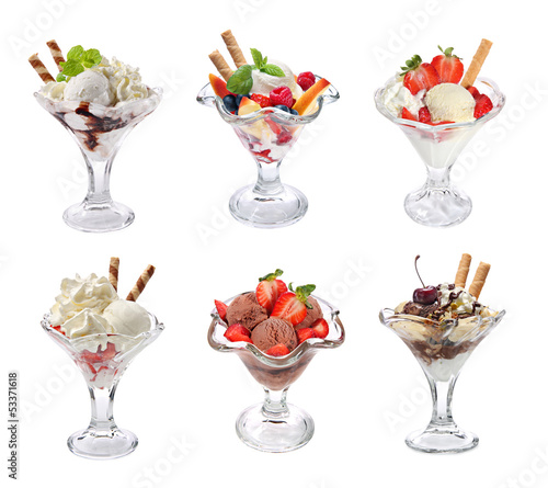 Fototapeta Ice cream collage