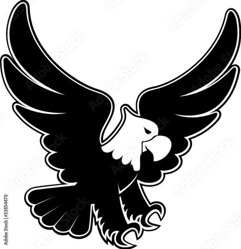 Fototapeta childish eagle design cartoon