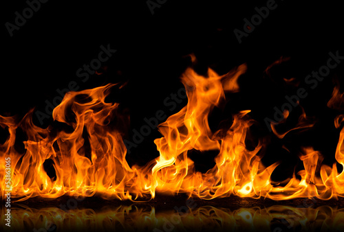 Lacobel fire flames