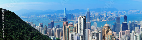 Fototapeta Hong Kong mountain top view