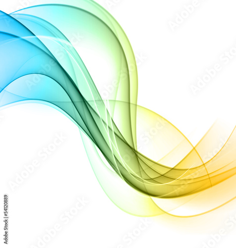 Abstract color wavy background.