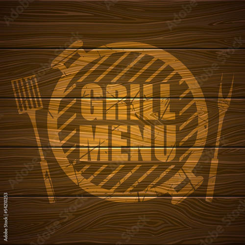 Lacobel Vector Illustration of a Grill Menu Design Template