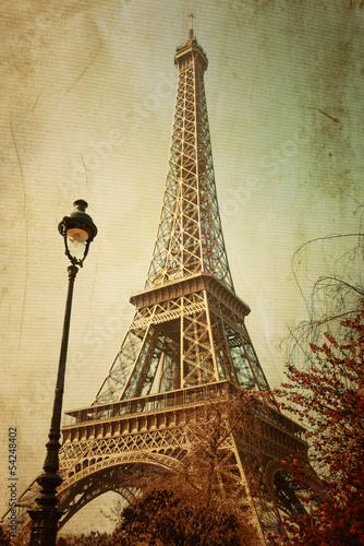 Fototapeta Retro Eiffel Tower