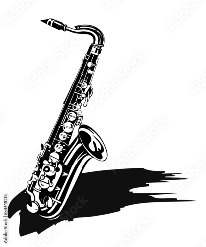  Saxophone. Musical background