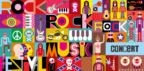 Fototapeta Rock Concert Poster