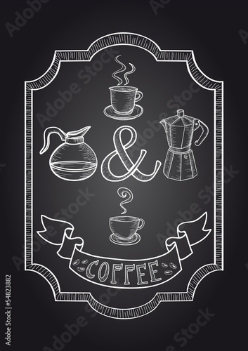 Lacobel Coffee Chalkboard illustration
