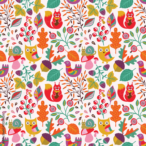 Lacobel Autumn seamless pattern