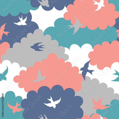  Clouds seamless pattern