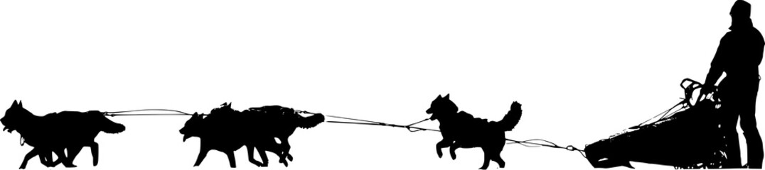 dog sled team clip art - photo #26