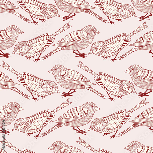 Lacobel Seamless pattern with birds