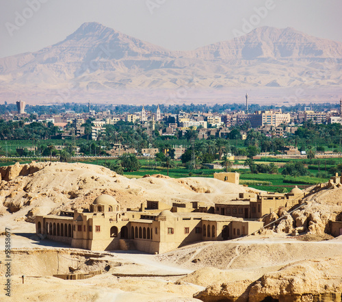  View of the Luxor from the temple of Queen Hatshepsut