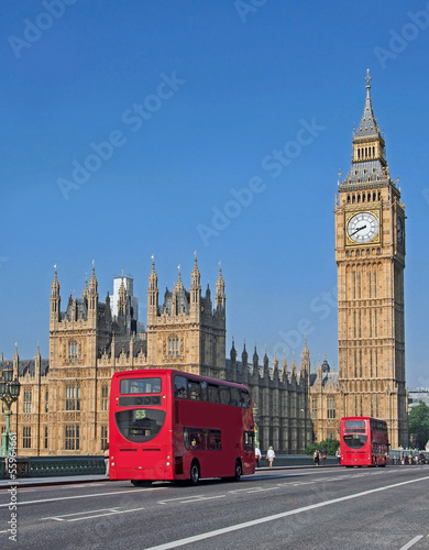 Fototapeta Big Ben and Westminster Bridge