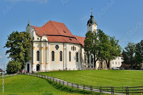Lacobel Wieskirche bei Steingaden in Oberbayern