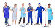 Group Of Cleaners With Mop