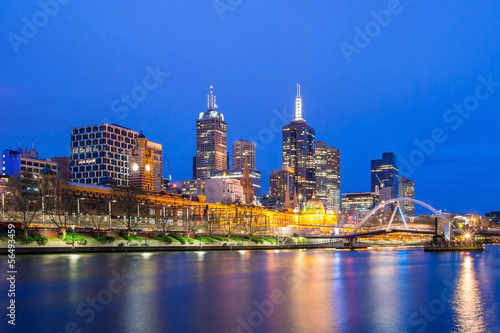 Fototapeta Melbourne City at Night