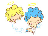 Baby Angels Mascot are pendency. Angel Character Design Series.